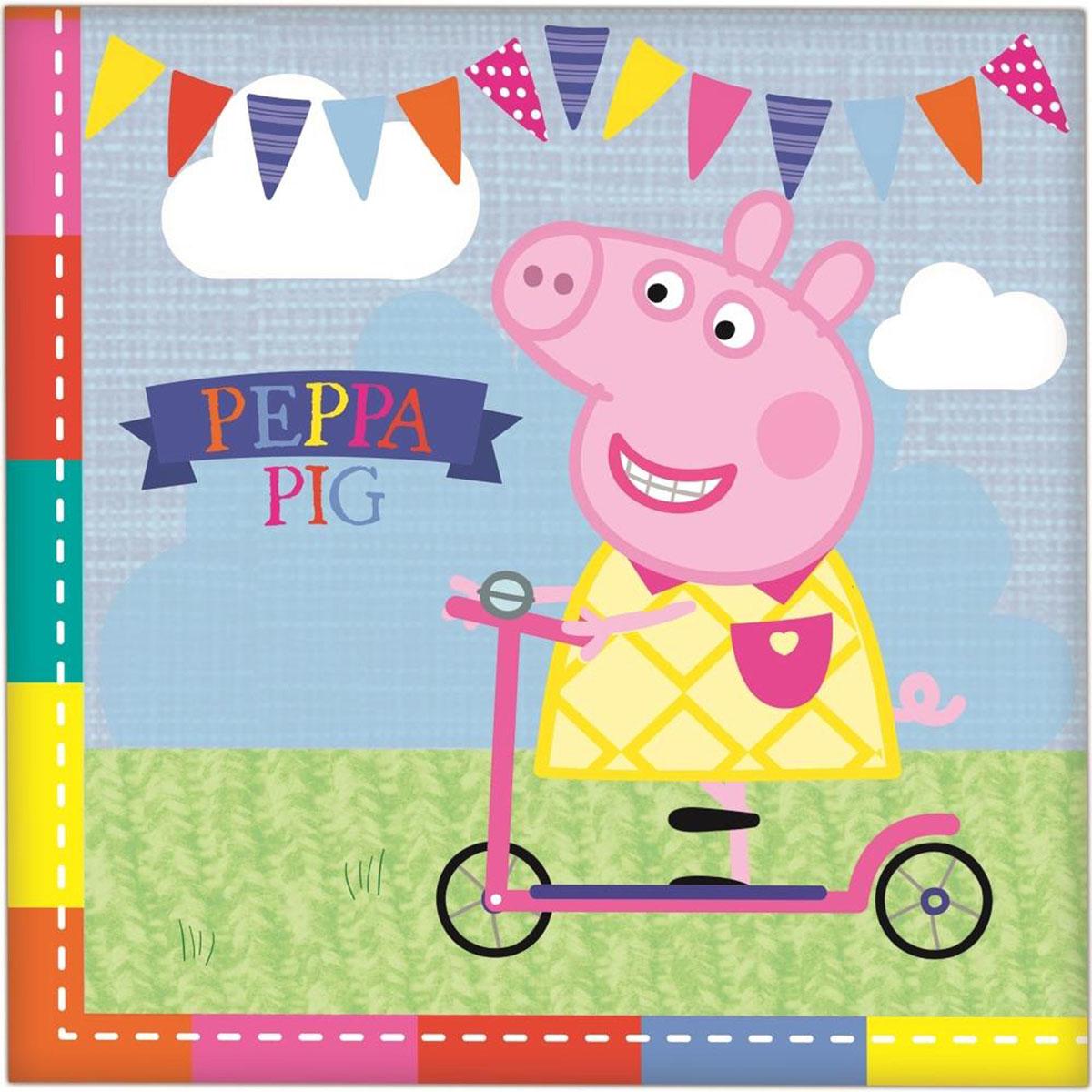 Peppa Pig Party Napkins 33cm - pk16 by Amscan 236101 available here at Karnival Costumes online party shop