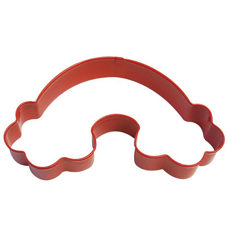 12cm wide Rainbow and Clouds Cookie Cutter by Anniversery House K0814R available here at Karnival Costumes online party shop