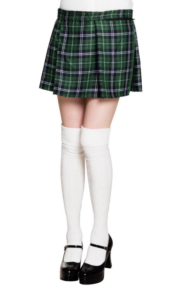 Sassy women's Green Tartan Woman's Kilt by Palmer Agencies SP 74A available here at Karnival Costumes online party shop