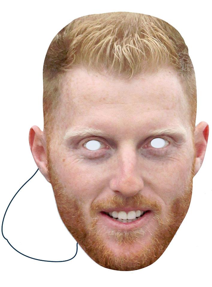 Ben Stokes Celebrity Face Mask by Mask-arade BSTOK01 available here at Karnival Costumes online party shop