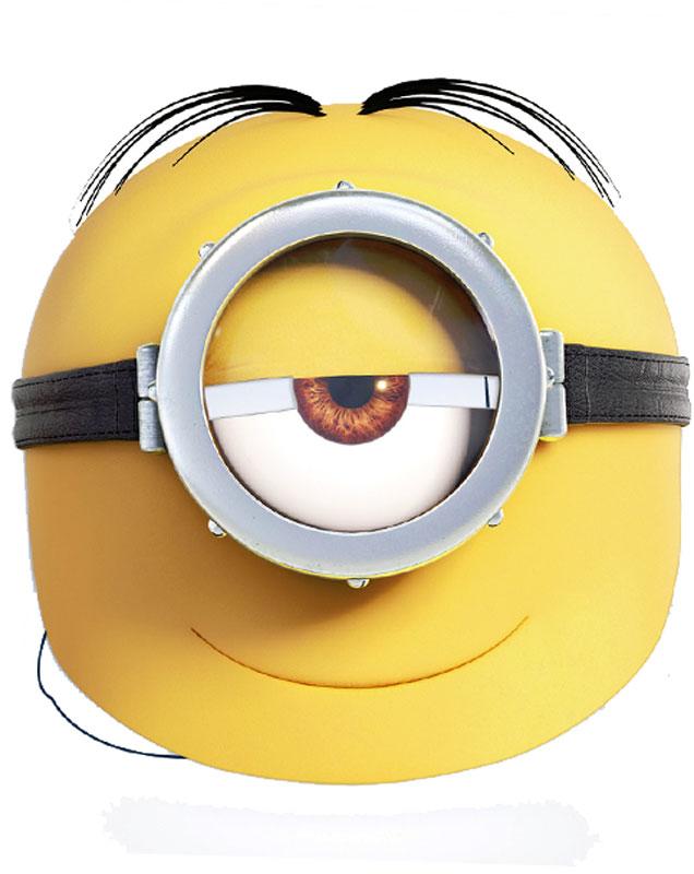 Minion Stuart Face Mask by Mask-erade MISTU01 available here at Karnival Costumes online party shop