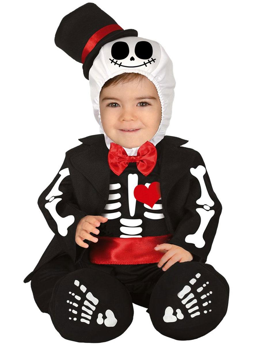 Baby Skeleton Fancy Dress Costume by Guirca 83002 / 83003 available in the UK here at Karnival Costumes online Halloween party shop