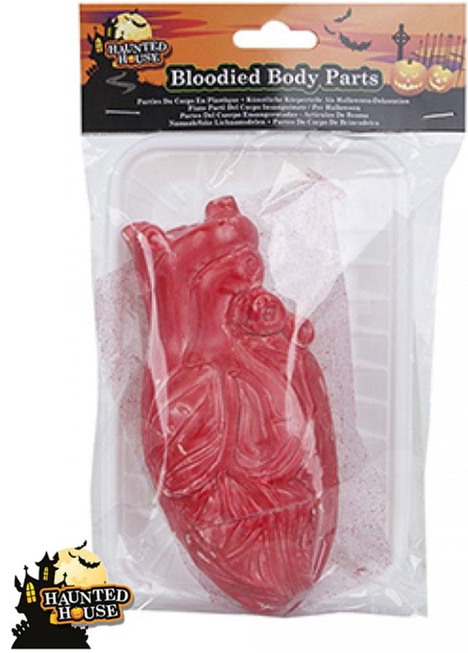 Human Size Bloody Heart on Tray Halloween Prop by PMS 977141 available here at Karnival Costumes online party shop
