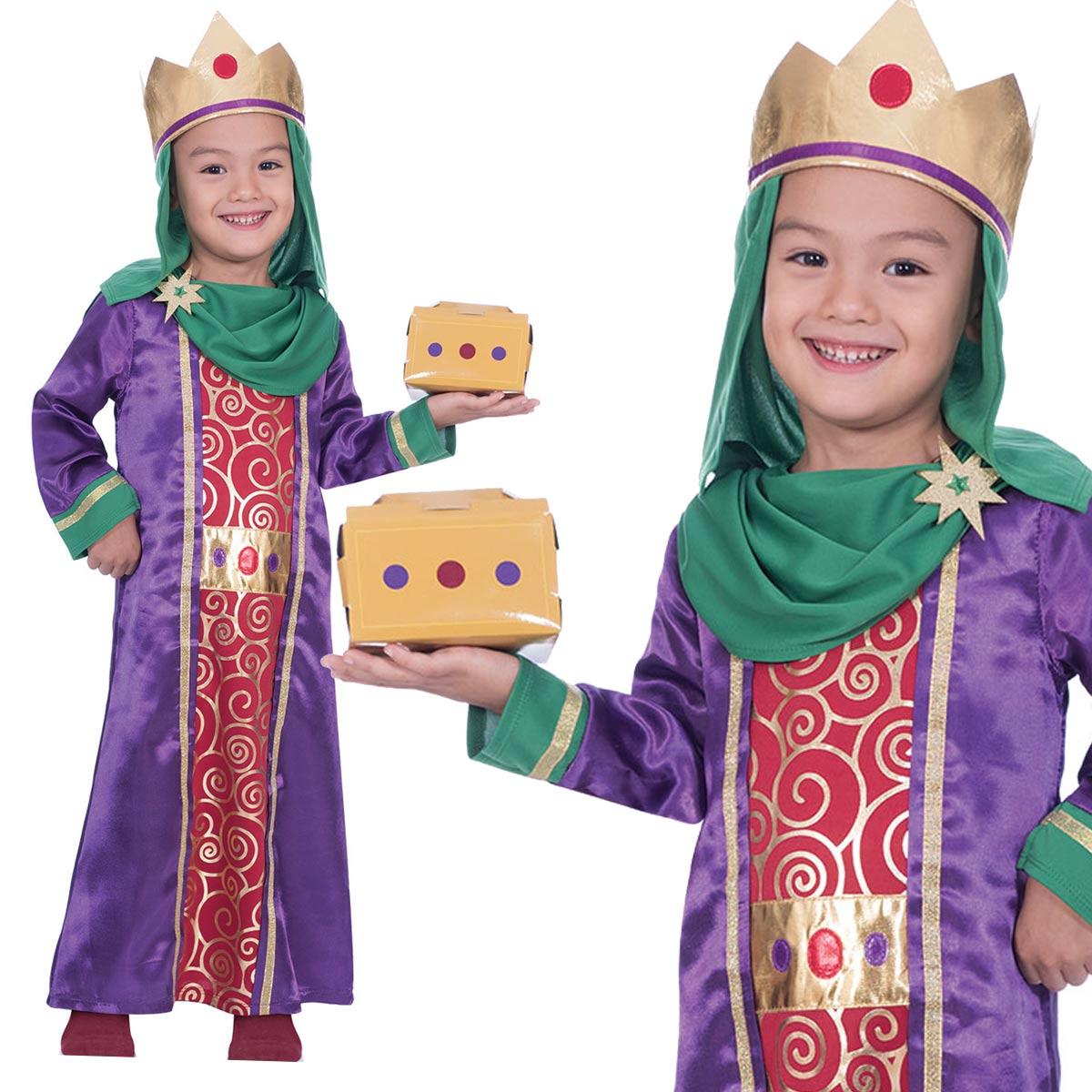 Nativity King Fancy Dress Costume for Children by Amscan 9904074 / 9904075 / 9904076 / 9904077 available here at Karnival Costumes online party shop