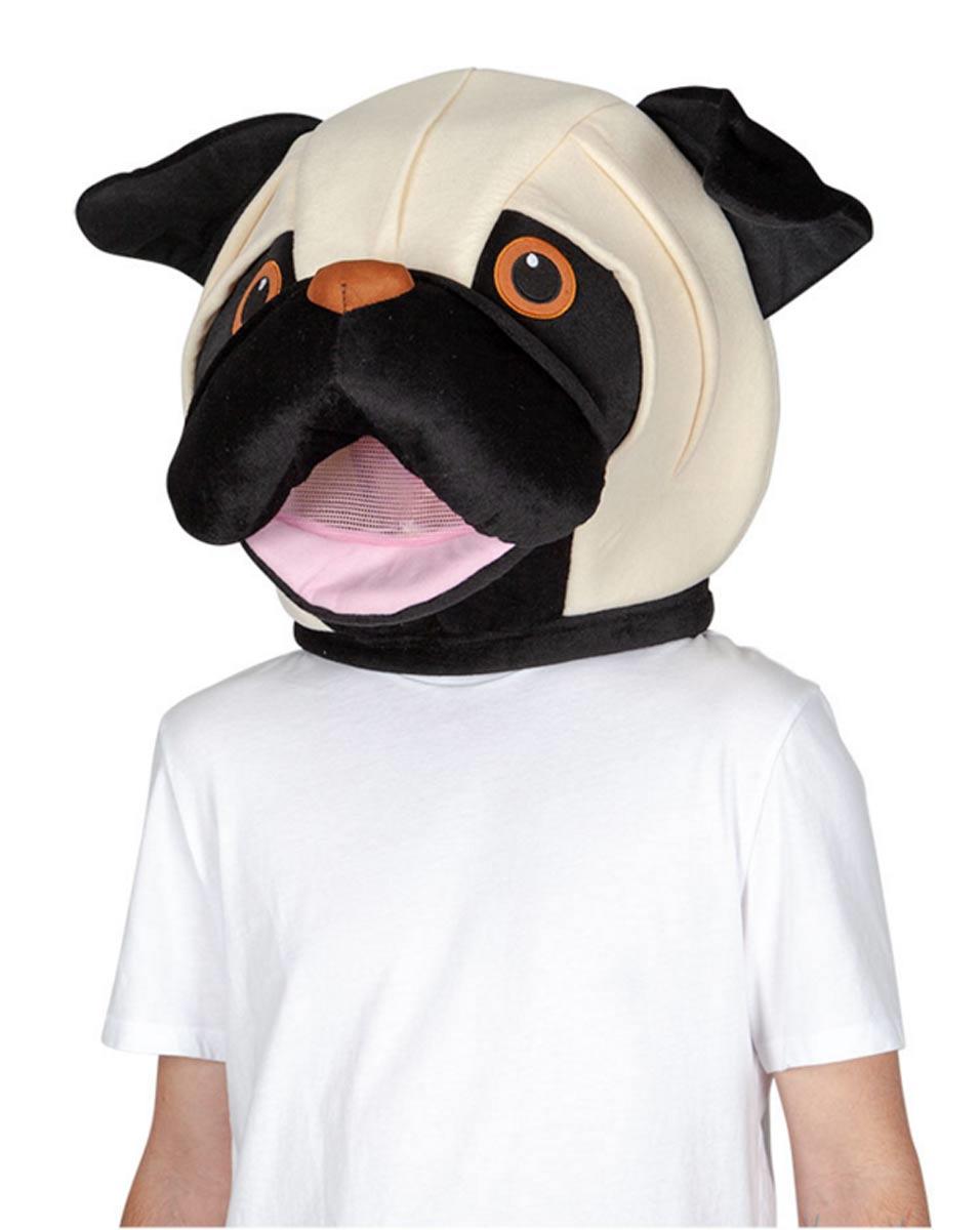 Pug Mascot Head by Wicked MH-1502 available from a collection of animal masks and heads here at Karnival Costumes online party shop