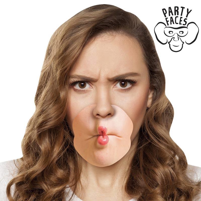 Pull A Face Chinless Wonders Party Faces by Mask-erade CWPAF01 available here at Karnival Costumes online party shop