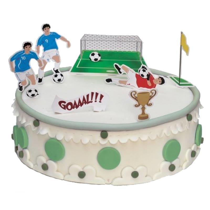Soccer Football Cake Decorating Set 10pcs by Givi Italia 25107 availabl ehere at Karnival Costumes online party shop