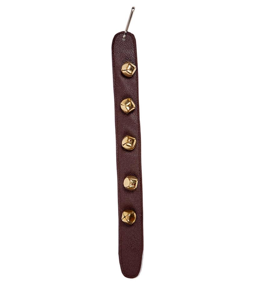 Christmas Jingle Bells on faux leather strap by Wicked XM-4680 available here at Karnival Costumes online Christmas party shop