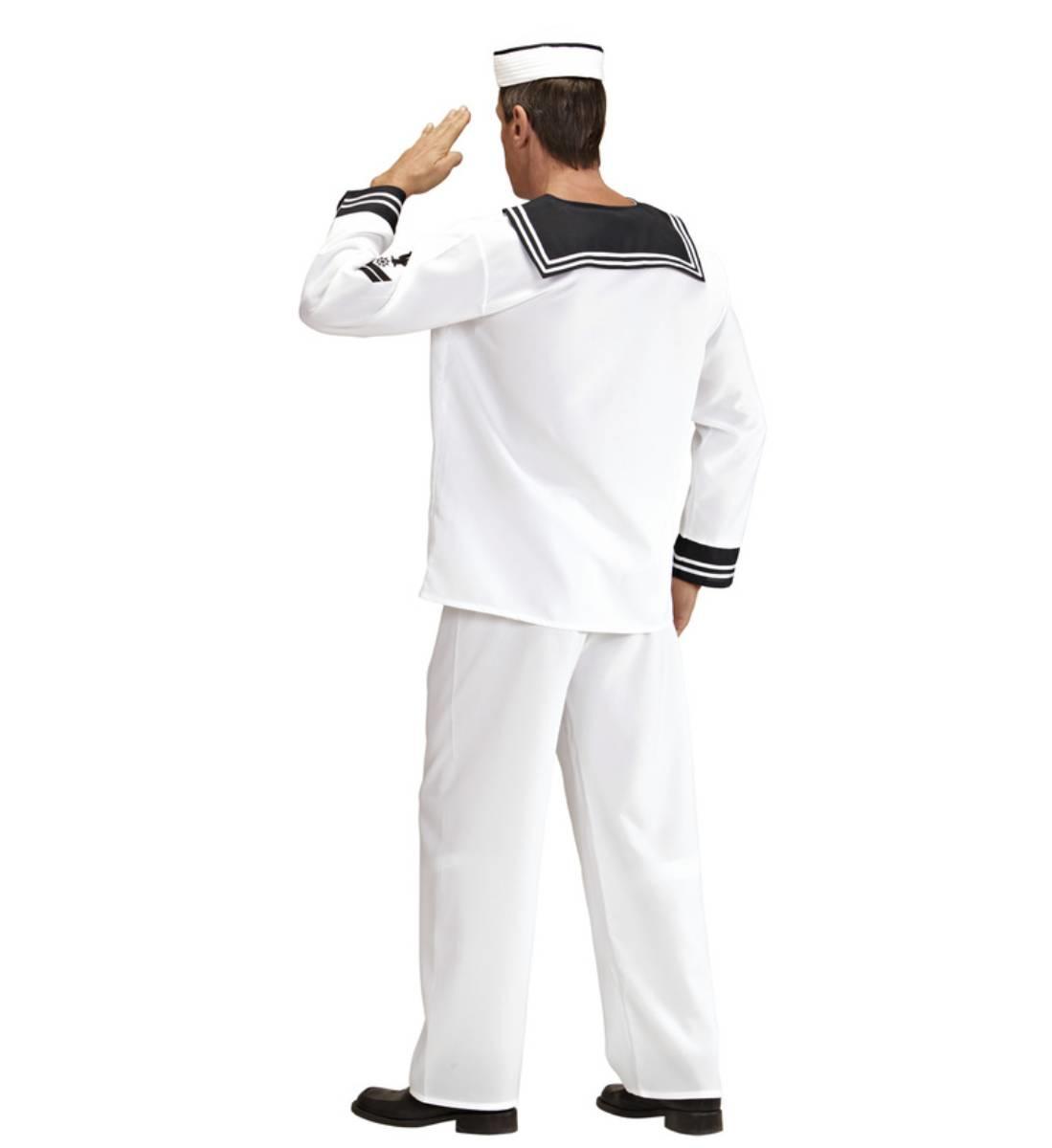 Men's Naval or Village People sailor costume by Widmann 5772S available here at Karnival Costumes online party shop
