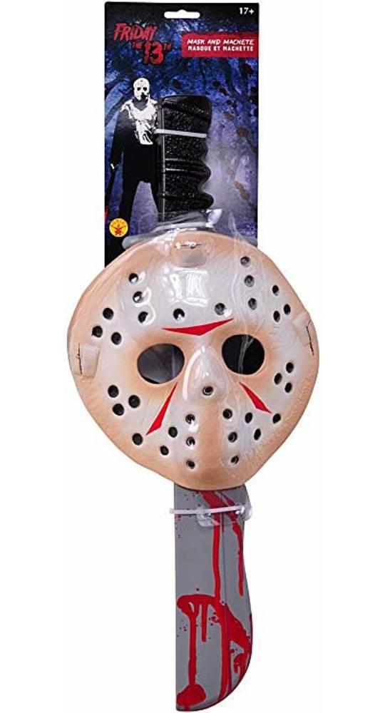 Jason Voorhees Mask and Machete Set by Rubies 17174 available here at Karnival Costumes online Halloween party shop