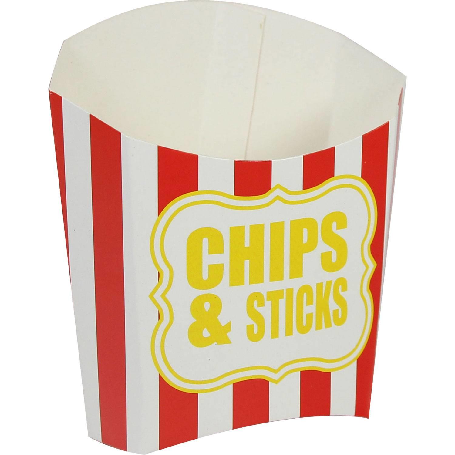 Chips and Sticks Red Stripe Chip Scoop by Amscan 9900103 available here at Karnival Costumes online party shop