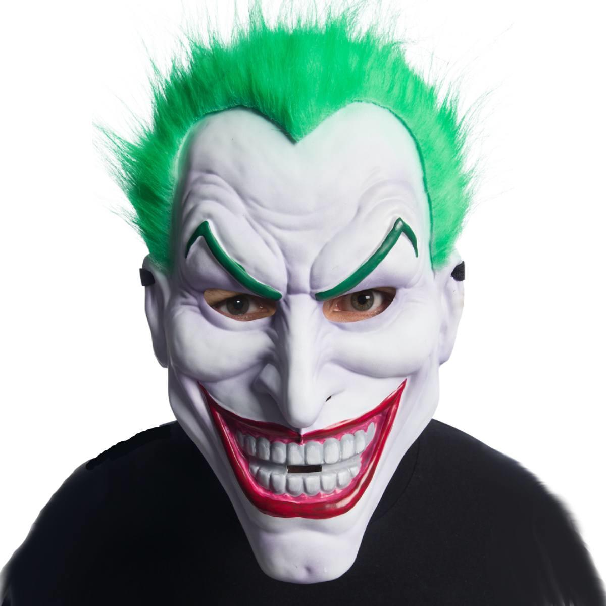 The Joker Vacuform Plastic Face Mask by Rubies 201292 | Karnival Costumes