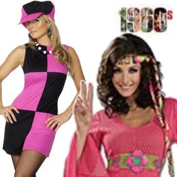 Swinging 60s Fancy Dress Costumes and Wigs for Adults | Karnival Costumes