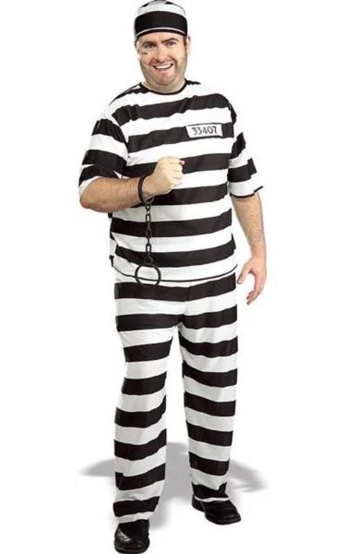 Adult Prisoner Costume by Rubies 15040 from the Adult Convict Costumes collection available here at Karnival Costumes online party shop