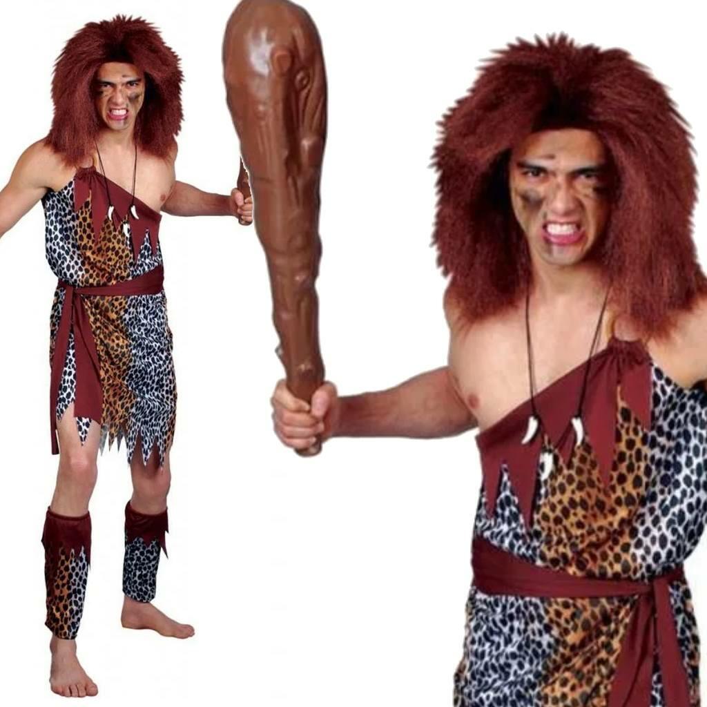 Stone Age Caveman Fancy Dress Costume By Wicked Em 3110 Karnival Costumes