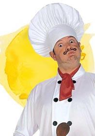 Instant Italian Chef Costume Set by Widmann 6668U available here at Karnival Costumes online party shop