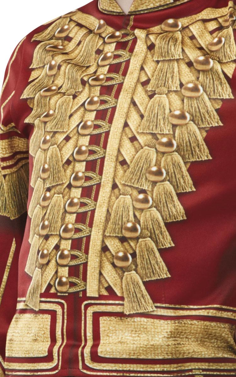 Close up detail print from The Nutcracker Prince Phillip Fancy Dress Costume from the Nutcracker by Rubies 641384 available here at Karnival Costumes online party shop