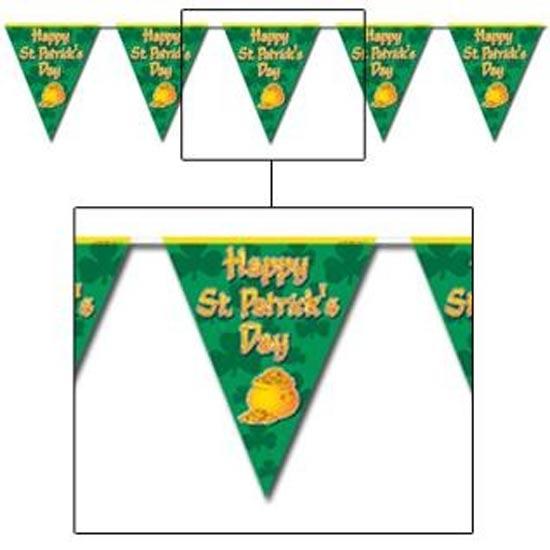 St Patrick's Day Pennant Banner - 12 feet in length