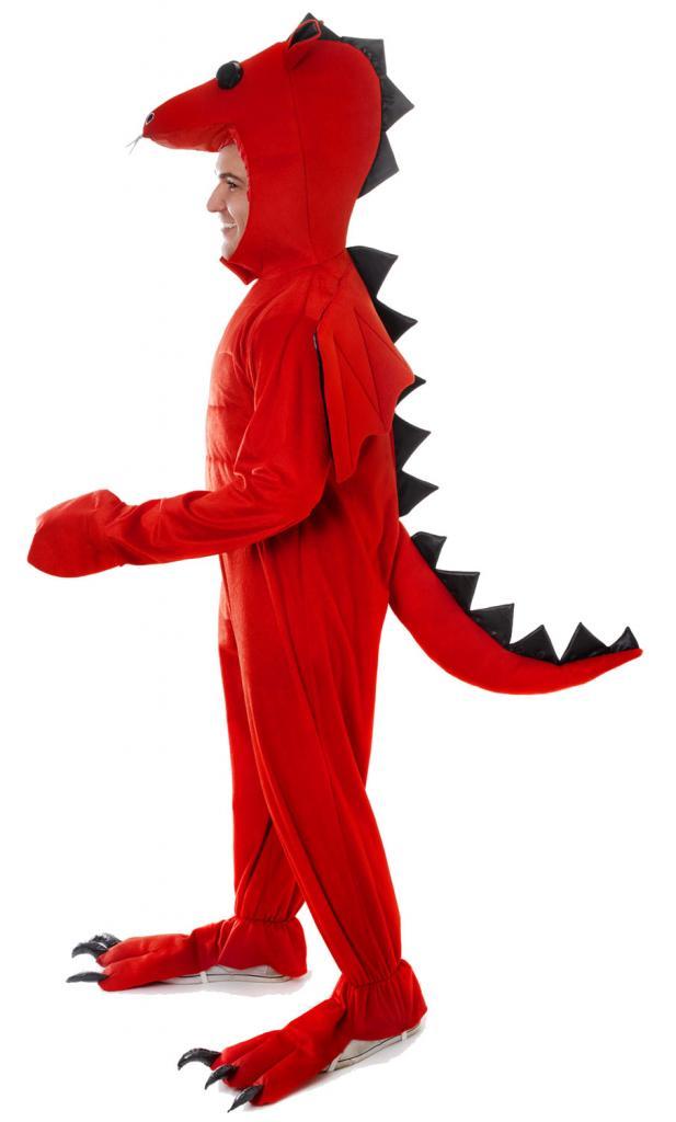 Red Dragon Fancy Dress for Adults from Karnival Costumes