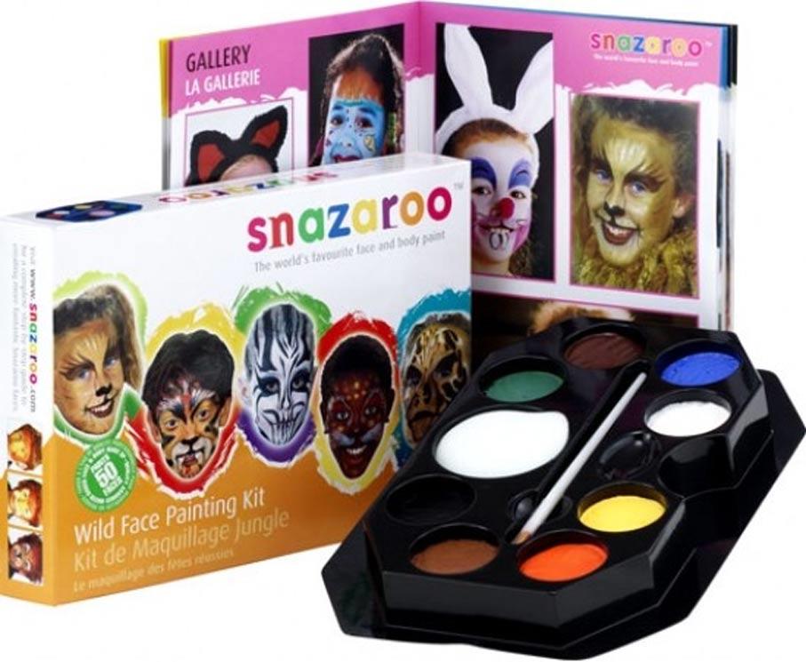 Snazaroo Face Paint Set Wild Faces Set available from a selection here at Karnival Costumes online party shop