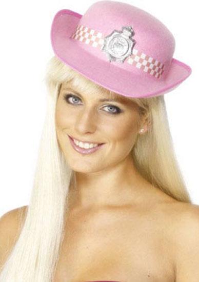 Pinkie Policewoman's Hat by Smiffys 28000 available here at Karnival Costumes online party shop