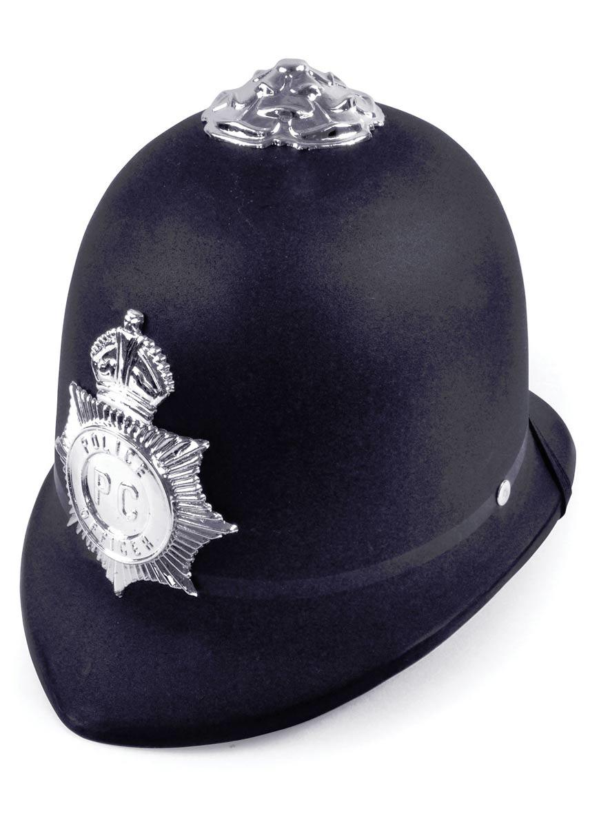 Policeman's Helmet with Badge by Bristol Novelties BH031 available here at Karnival Costumes online party shop