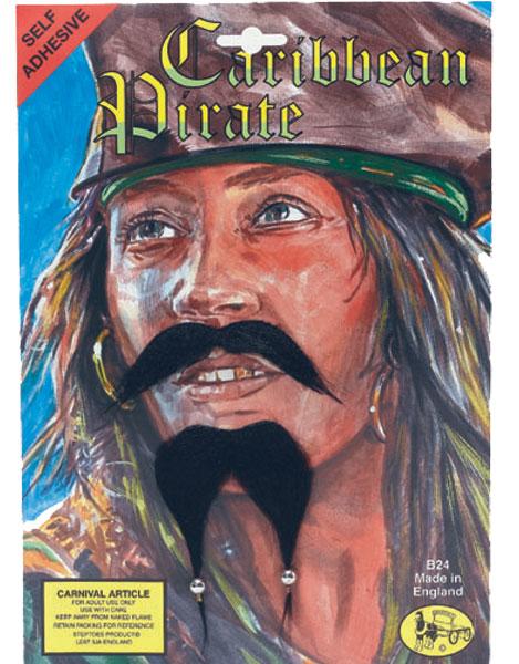 Deluxe Caribbean Pirate Beard and Moustache