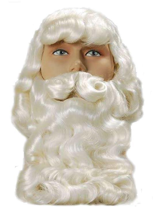 Ultimate Santa Claus Wig, Beard with Moustache by Bristol Novelties BW018 available here at Karnival Costumes online Christmas party shop