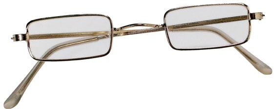 Square Glasses with Metal Frames and Lenses