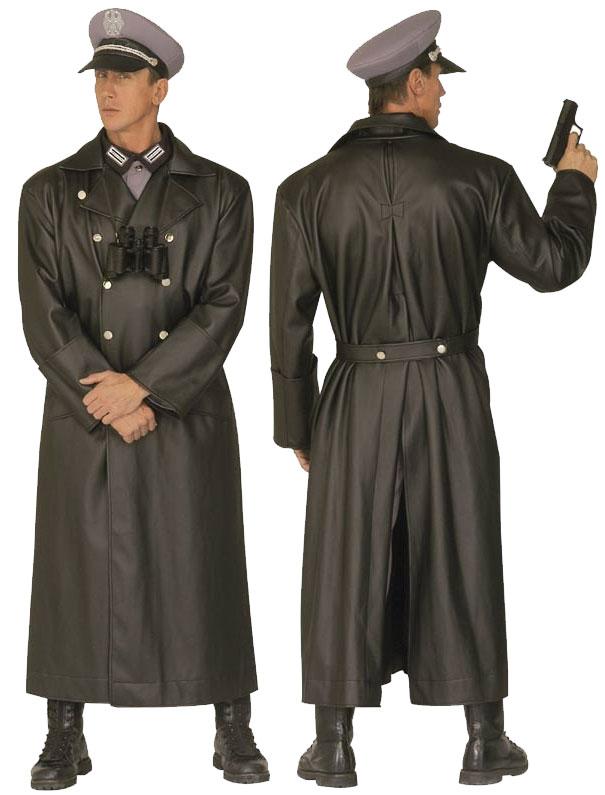 German General's Faux Leather Coat Costume by Widmann 4473 available here at Karnival Costumes online party shop