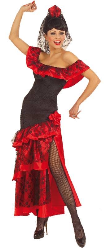 Spanish Senorita Flamenco Dancer Adult Fancy Dress Costume by Widmann 5679 availabl ehere at Karnival Costumes online party shop