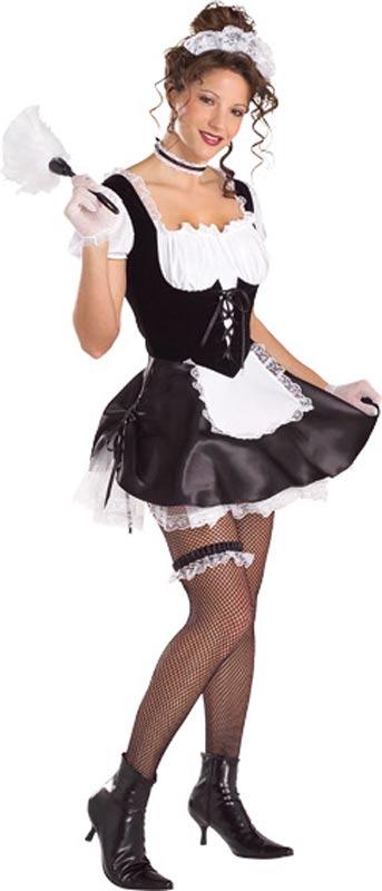 Adult French Maid Fancy Dress Costume by Rubies 56101 available here at Karnival Costumes online party shop