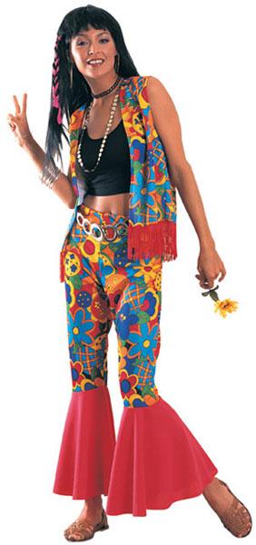 Flower Power Hippy Fancy Dress Costume