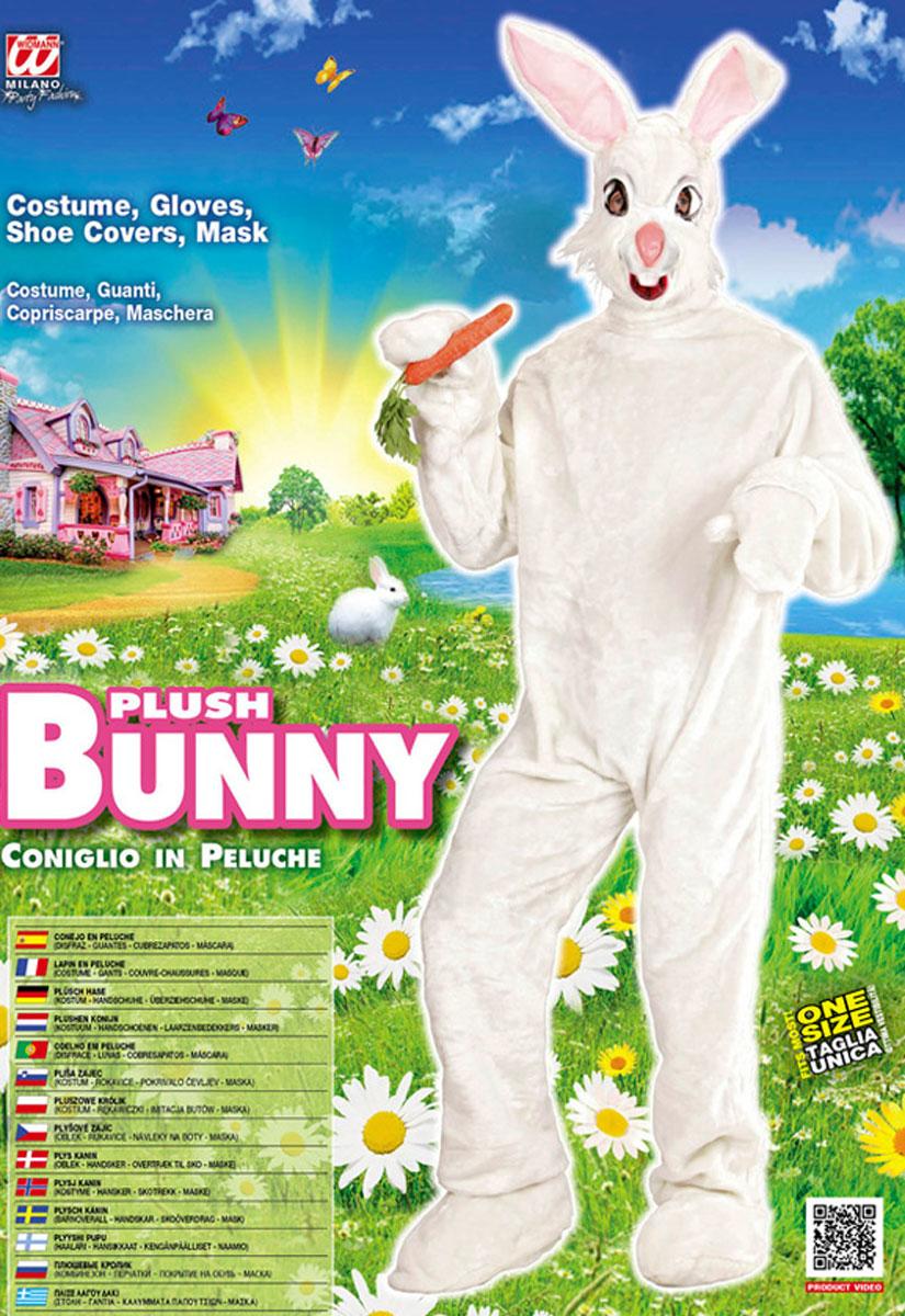 Plush Bunny Fancy Dress Costume - Alternative Packaging by Widmann 2751Y available here at Karnival Costumes online Easter party shop