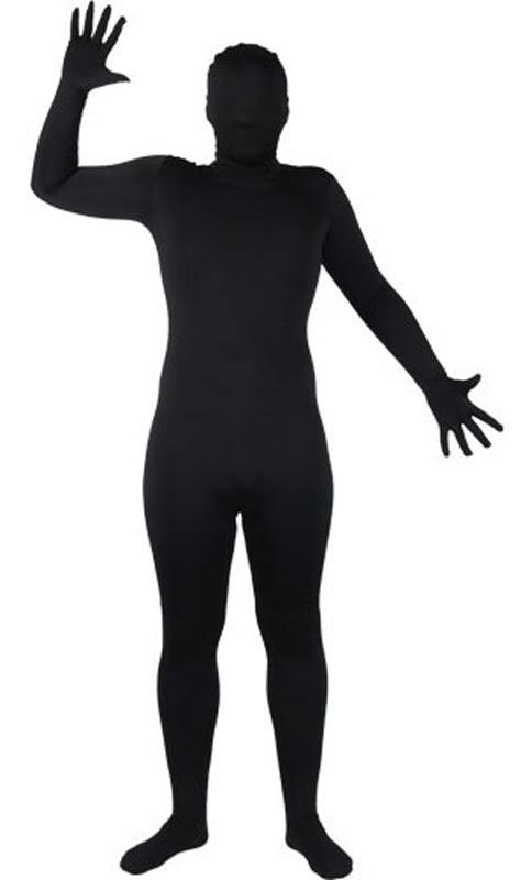 Black Skinz Suit Fancy Dress Costume