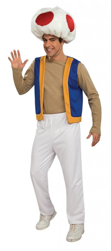 Mario Brothers Toad Fancy Dress Costume