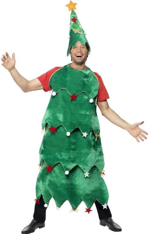 Deluxe Christmas Tree Adult's Fancy Dress Costume
