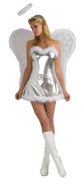 Sexy Silver Angel Costume - Christmas Costumes and Clubwear