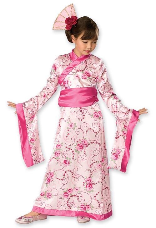 Asian Princess Girl's Fancy Dress Costume