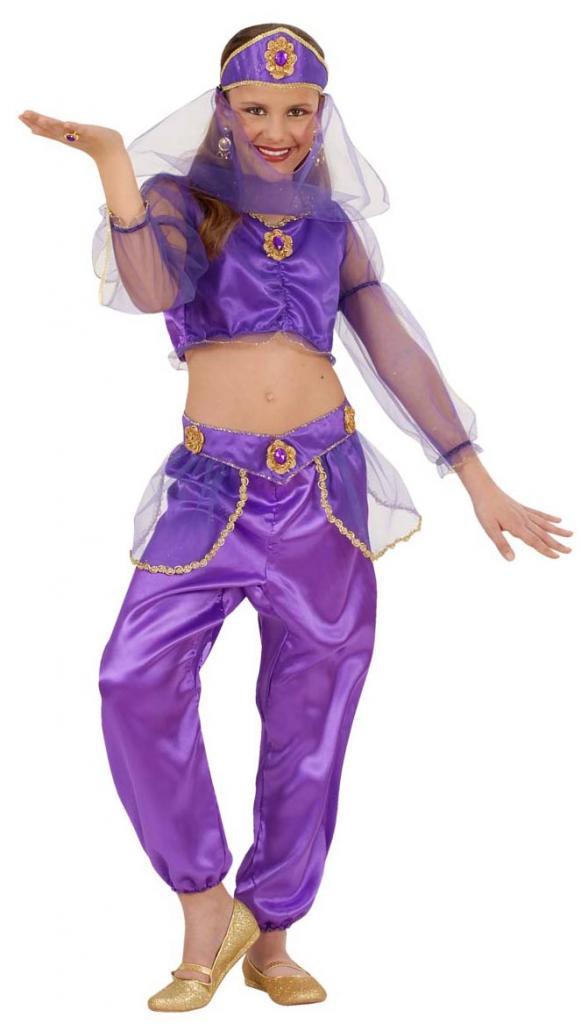 Odalisque Purple Harem Girl Fancy Dress Costume