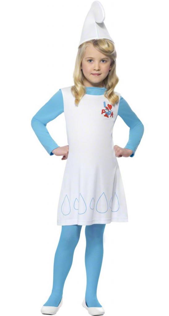 Smurfette Fancy Dress Costume by Smiffys 34275 available here at Karnival Costumes online party shop