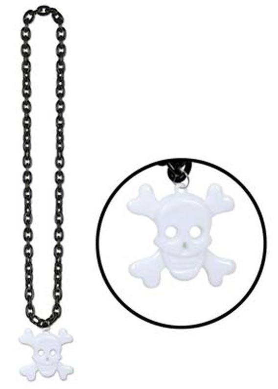 Pirate Beads Large Skull and Crossbones - 36"