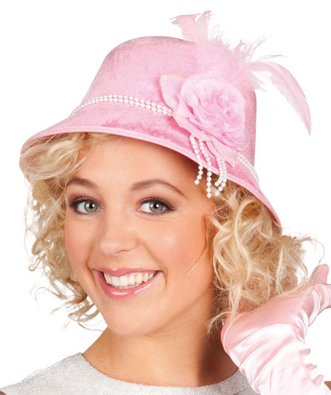 Pink Lady Hat - 20s Costume Hat