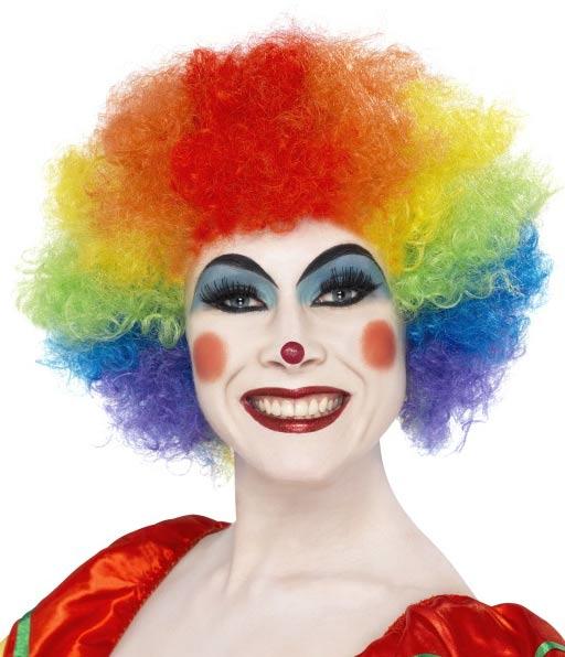 Unisex Adult Multi-Coloured Circus Clown Wig by Smiffy 42088