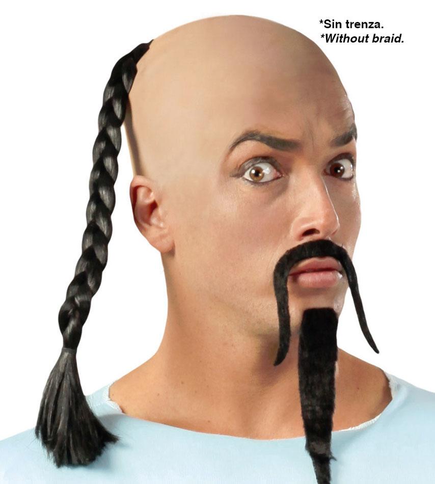 Deluxe Vinyl Bald Head Wig by Guirca 2307 available here at KJarnival Costumes online party shop - excludes hair braid.