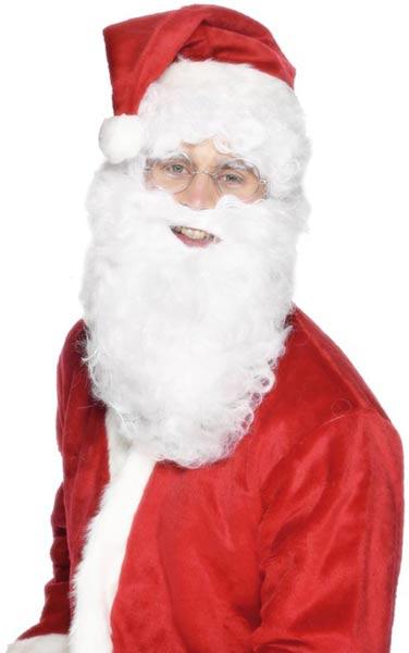 Santa Beard and Moustache by Smiffys 0655 availabl ehere at Karnival Costumes online Christmas party shop