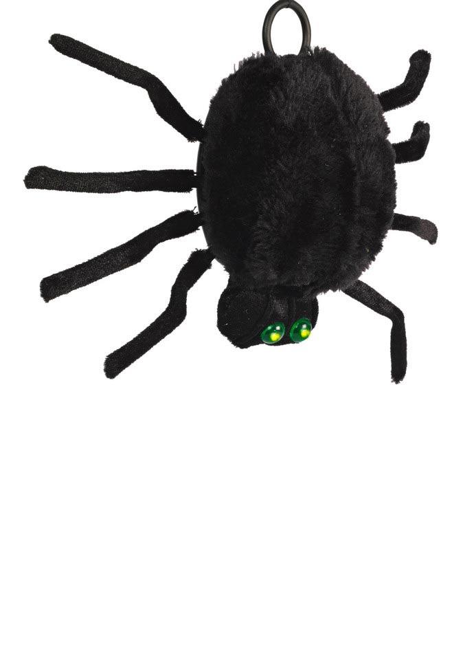 Battery Operated Dropping Dangling Spider with Light Up Eyes by Premier Decorations HB152140 available from Karnival Costumes Halloween Props specialists