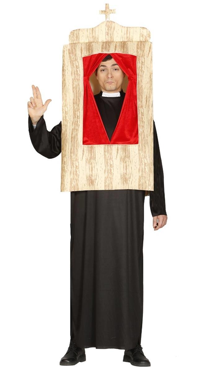 The Confessional Priest Adult Fancy Dress Costume by Guirca 84421 available in one-size here at Karnival Costume online party shop