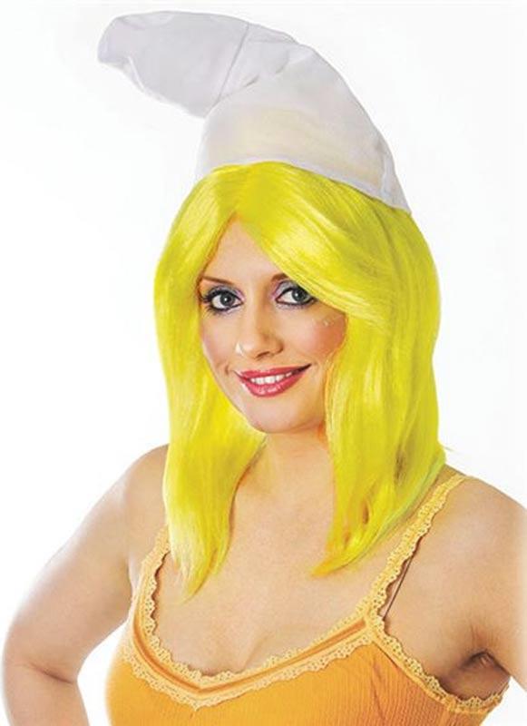 Smurfette Wig with Hat - Movie Wigs