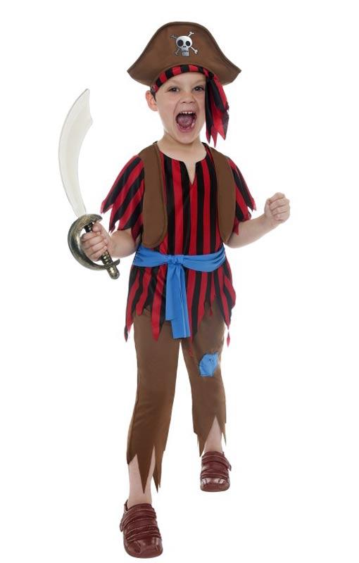 Boys Pirate Costume by Smiffy 38655 available here at Karnival Costumes online party shop